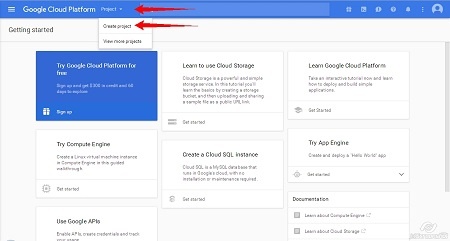 Google Cloud Platform - Create Project step2