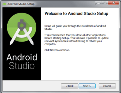 Android Studio Welcome Panel
